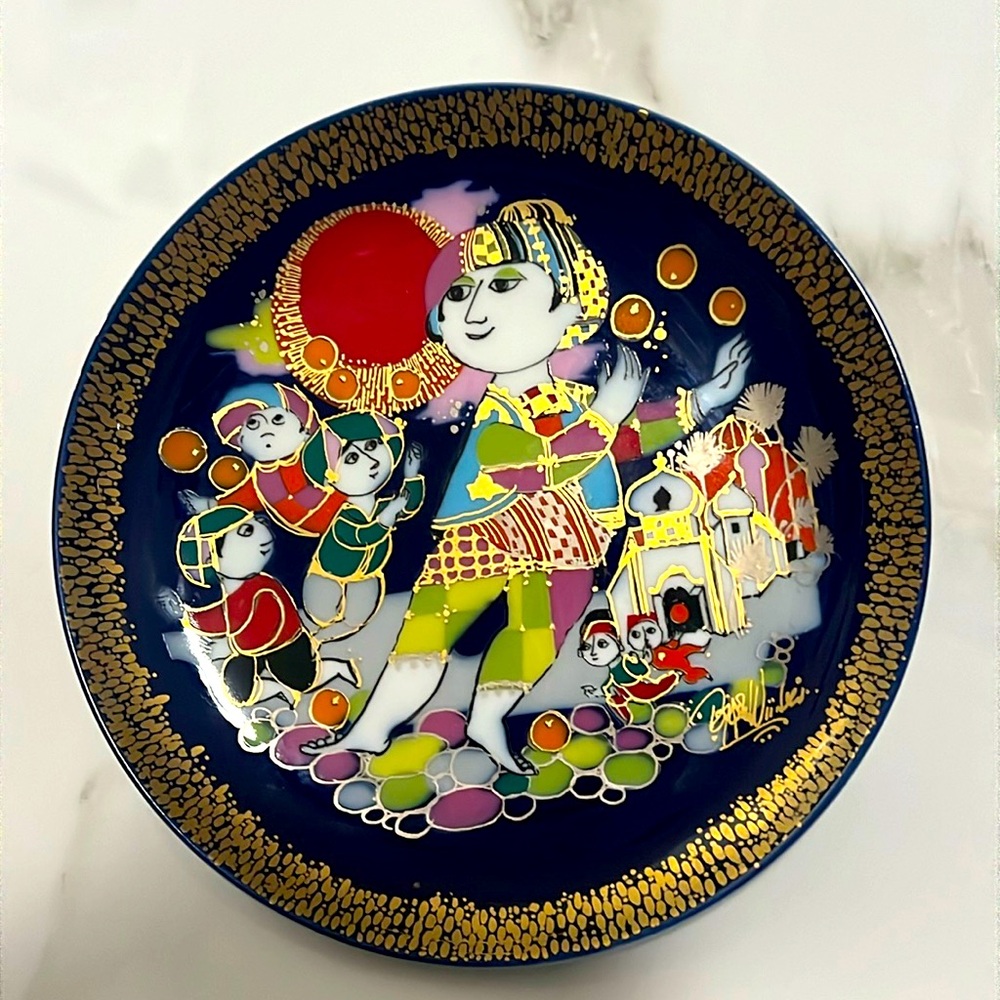 Aladin und die wunderlampe II. Hanging plate by Bjorn Wiingard (Rosenthal St.)
